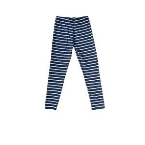 Primary 🍎 Navy Blue Striped Leggings